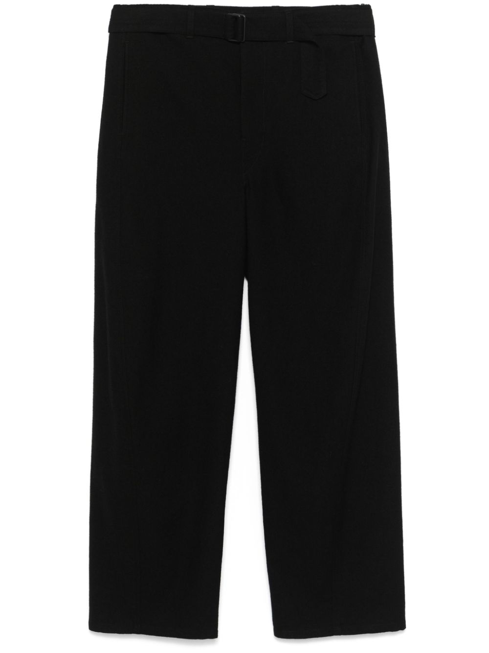 LEMAIRE virgin-wool Trousers Black Maison-Kitsune Men Regular-Fit & Straight Leg Pants