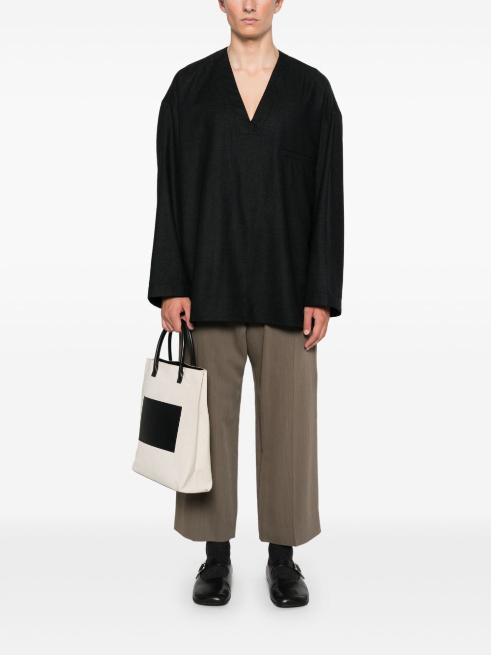 Men T-Shirts Maison-Kitsune LEMAIRE Smock T-shirt Grey