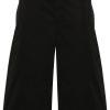 Maison-Kitsune Bermuda Shorts Men LEMAIRE twill-weave Bermuda Shorts Black