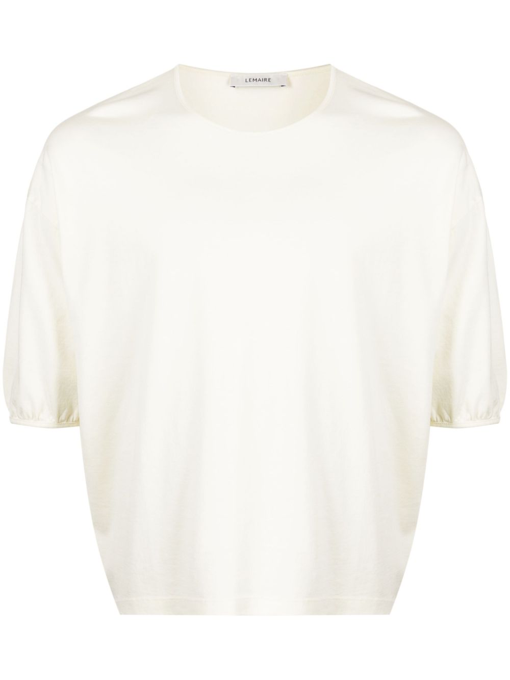 LEMAIRE drop-shoulder Cotton T-shirt Yellow Maison-Kitsune Men T-Shirts
