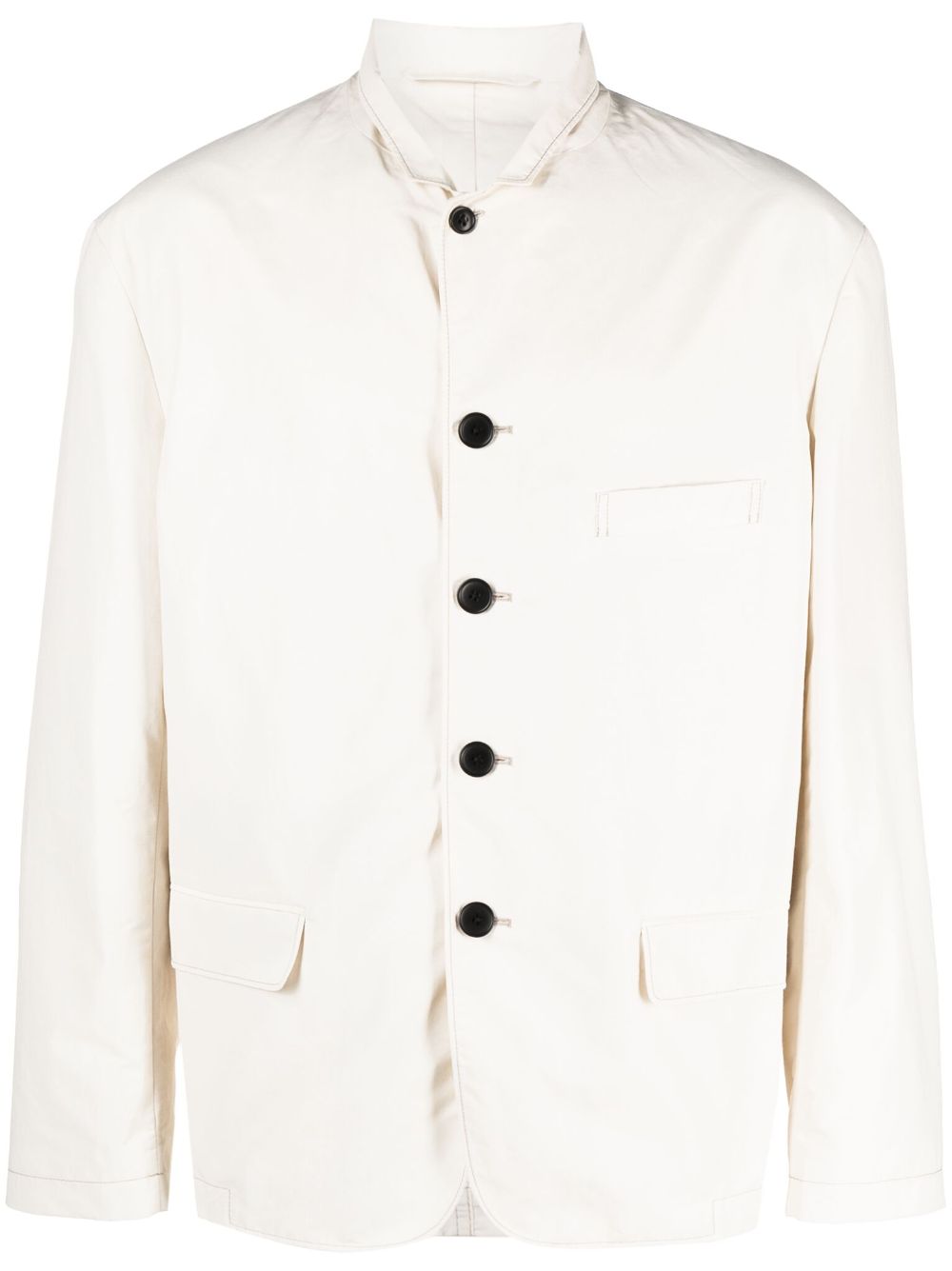 LEMAIRE notched-lapel single-breasted Jacket White Men Blazers Maison-Kitsune