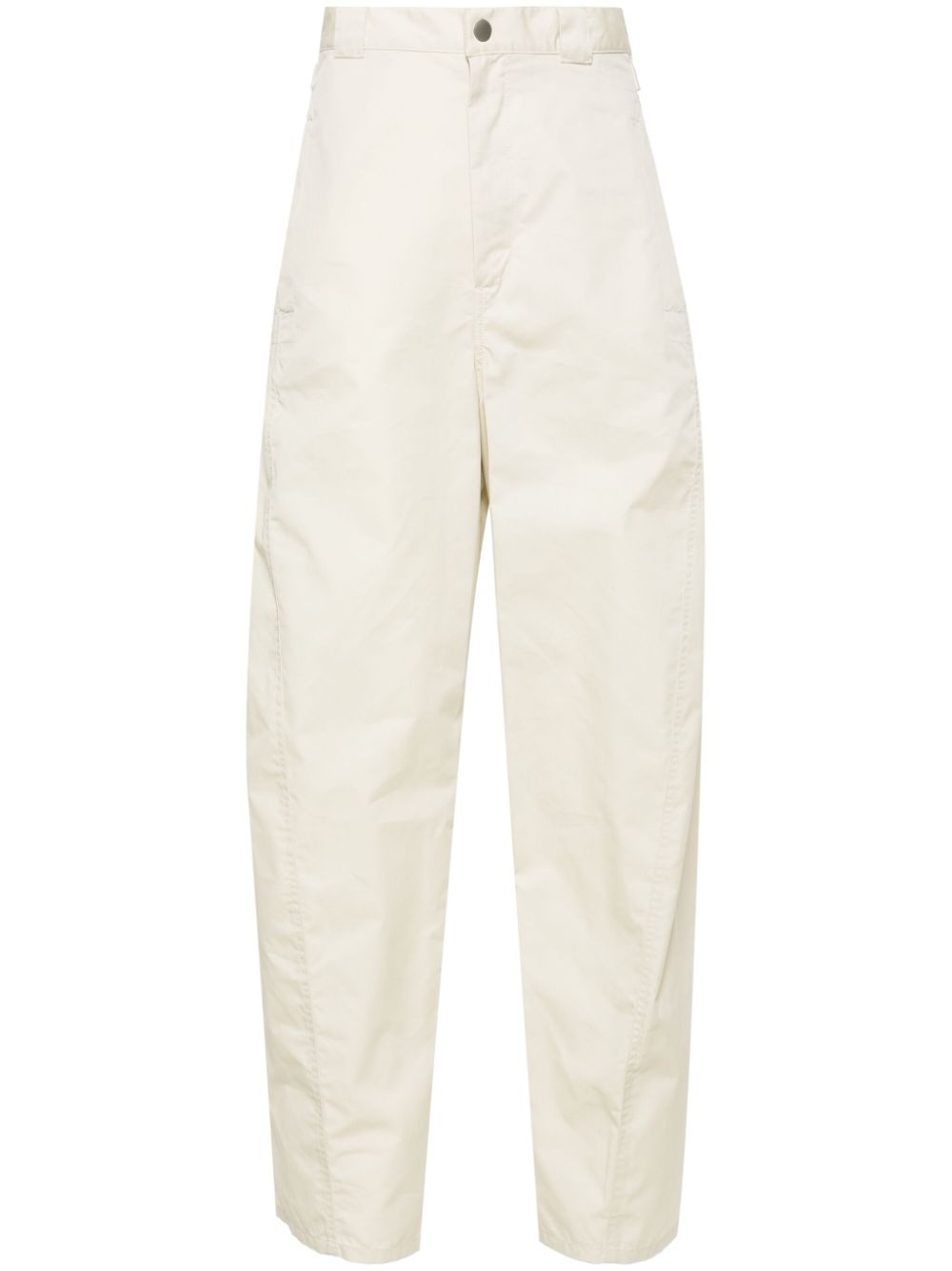 LEMAIRE 3D mid-rise Tapered Trousers Neutrals Maison-Kitsune Men Tapered Pants