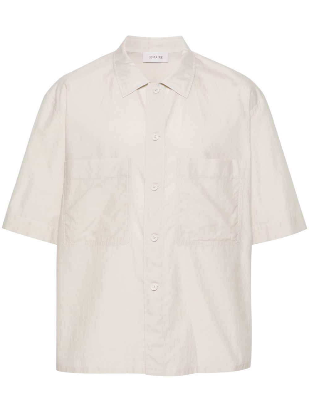 Maison-Kitsune Shirts Men LEMAIRE spread-collar Shirt Neutrals