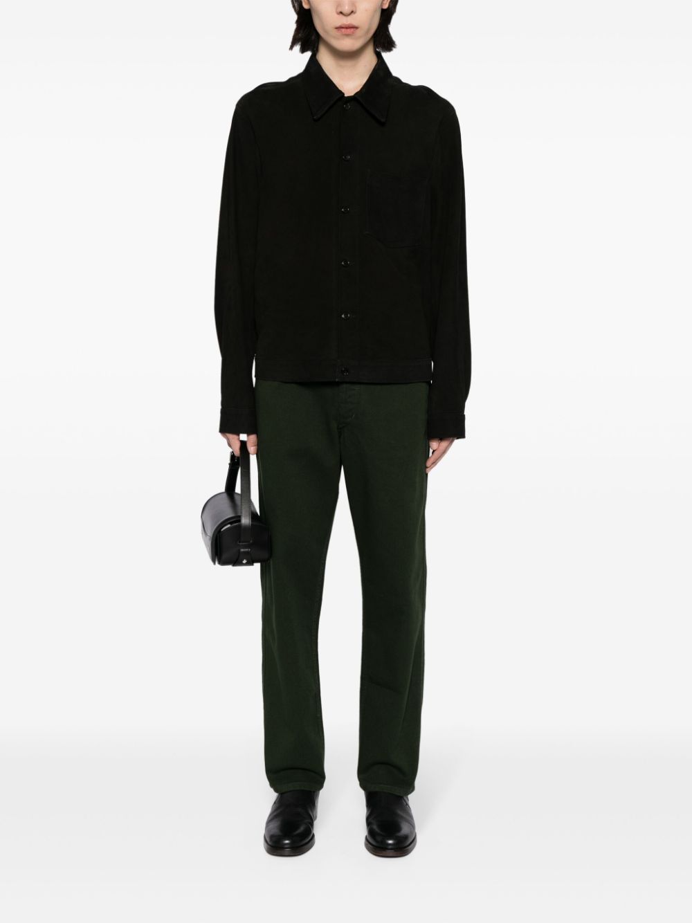 Men Regular & Straight-Leg Jeans Maison-Kitsune LEMAIRE mid-rise straight-leg Jeans Green
