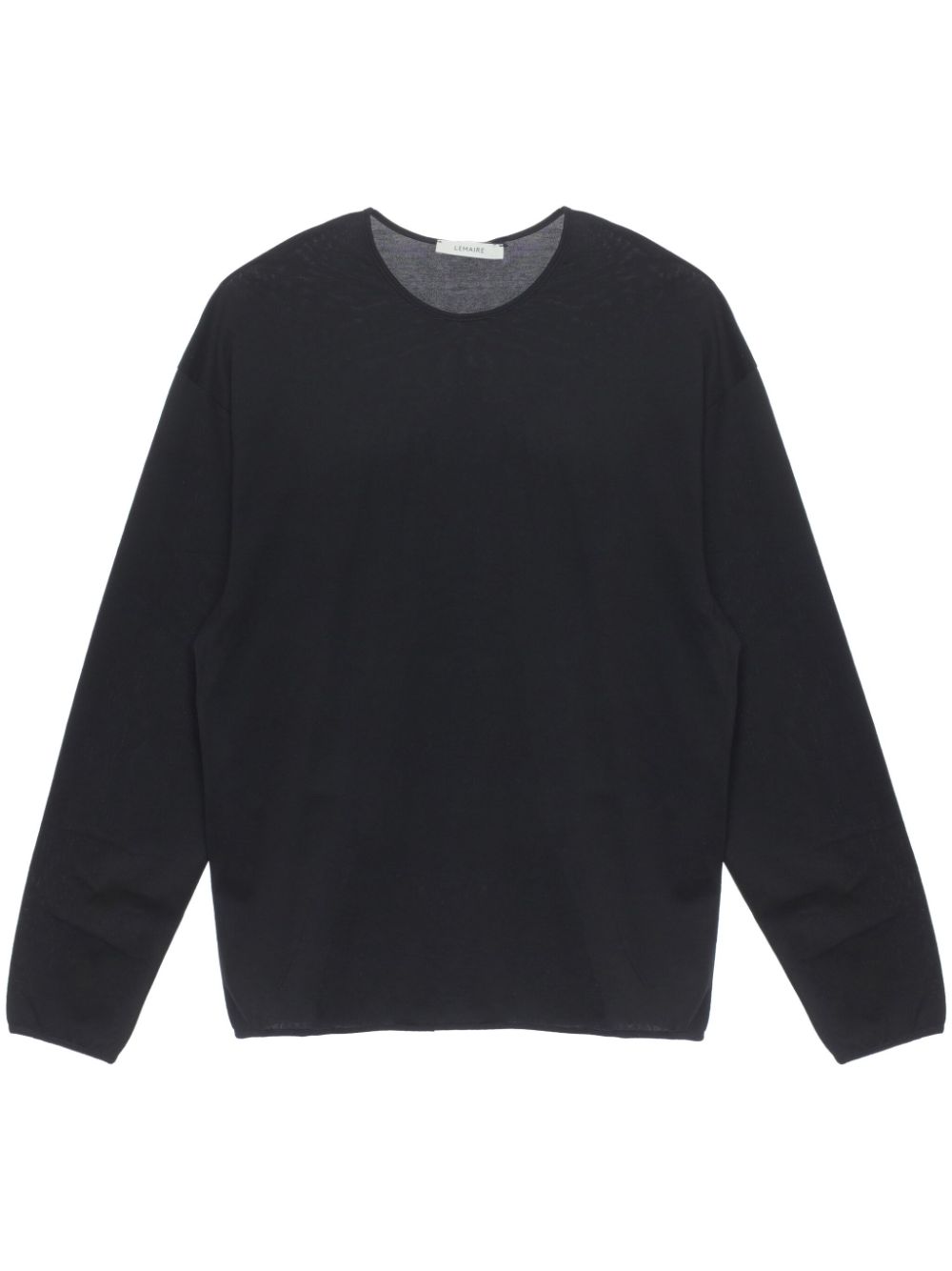 LEMAIRE Cotton Jersey t-shirt Black Men T-Shirts Maison-Kitsune