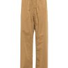 Maison-Kitsune LEMAIRE multi-topstitch Taekwondo Trousers Brown Men Tapered Pants