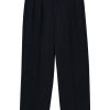 Maison-Kitsune LEMAIRE pleat-detailing straight-leg Trousers Grey Men Regular-Fit & Straight Leg Pants