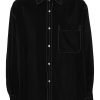LEMAIRE long-sleeved Shirt Black Maison-Kitsune Men Shirts