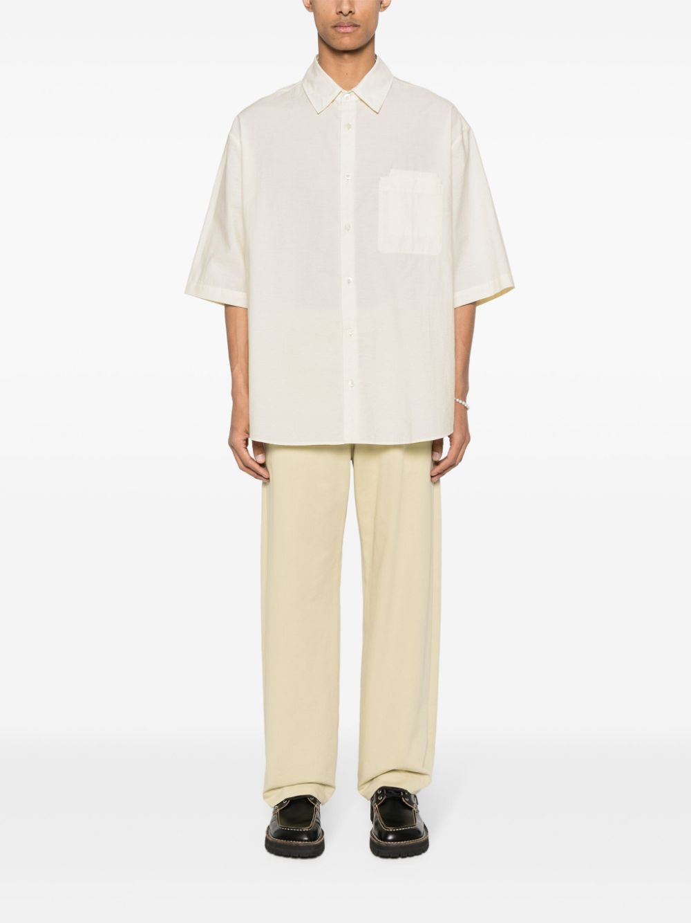 LEMAIRE classic-collar Shirt Neutrals Maison-Kitsune Men Shirts