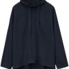 LEMAIRE Drawstring long-sleeve Shirt Black Maison-Kitsune Men Shirts