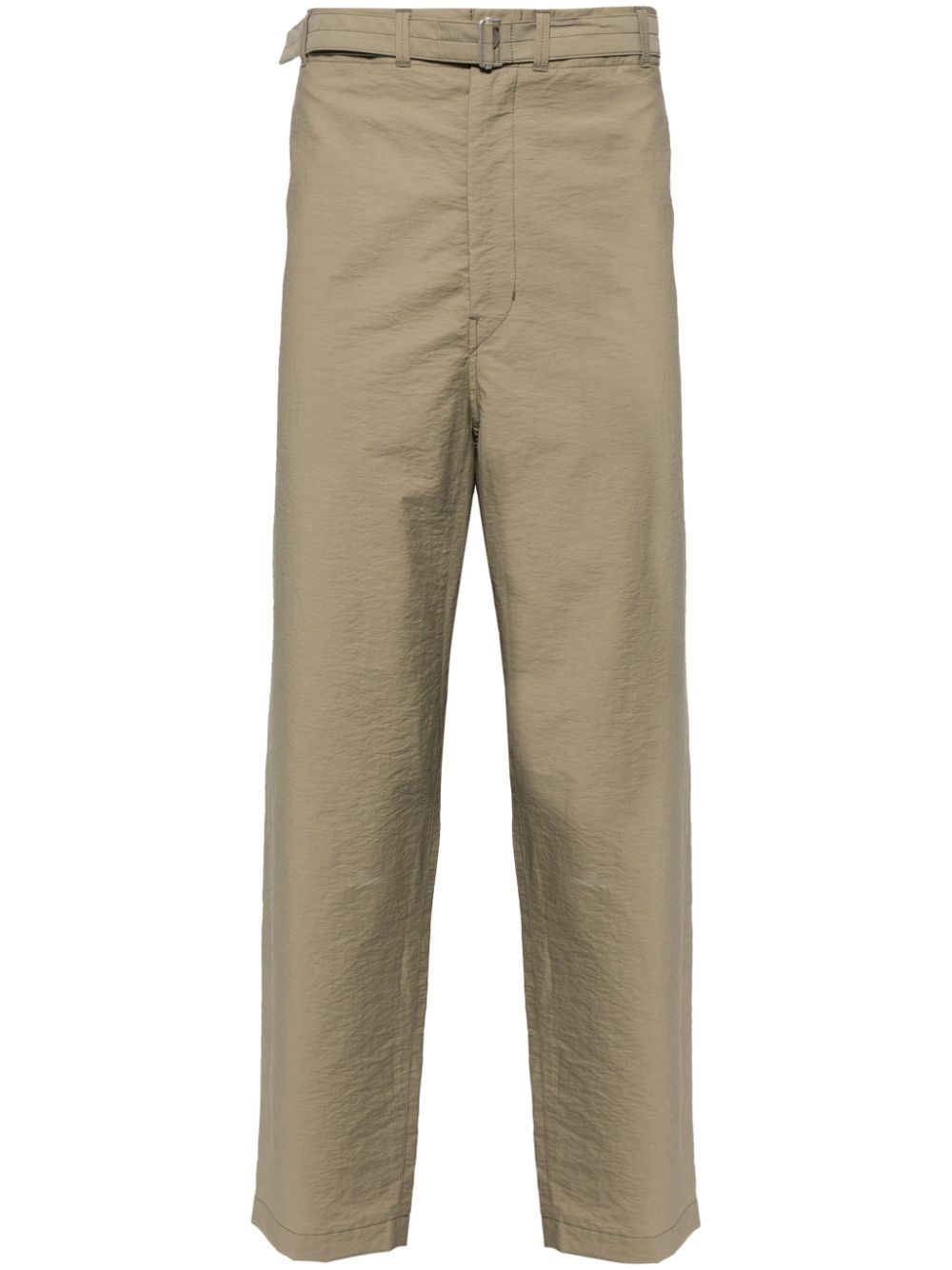 LEMAIRE Belted Tapered Trousers Neutrals Maison-Kitsune Men Tapered Pants