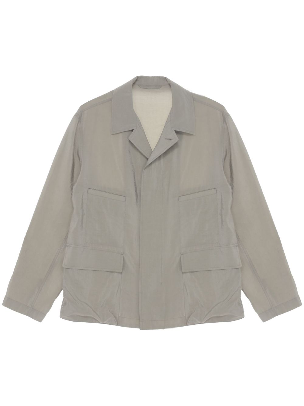 Maison-Kitsune Shirt Jackets Men LEMAIRE four-pocket Shirt Jacket Grey
