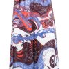 Men Bermuda Shorts Maison-Kitsune LEMAIRE painterly-print Cotton Bermuda Shorts Blue