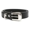 LEMAIRE Leather Belt Black Men Belts Maison-Kitsune