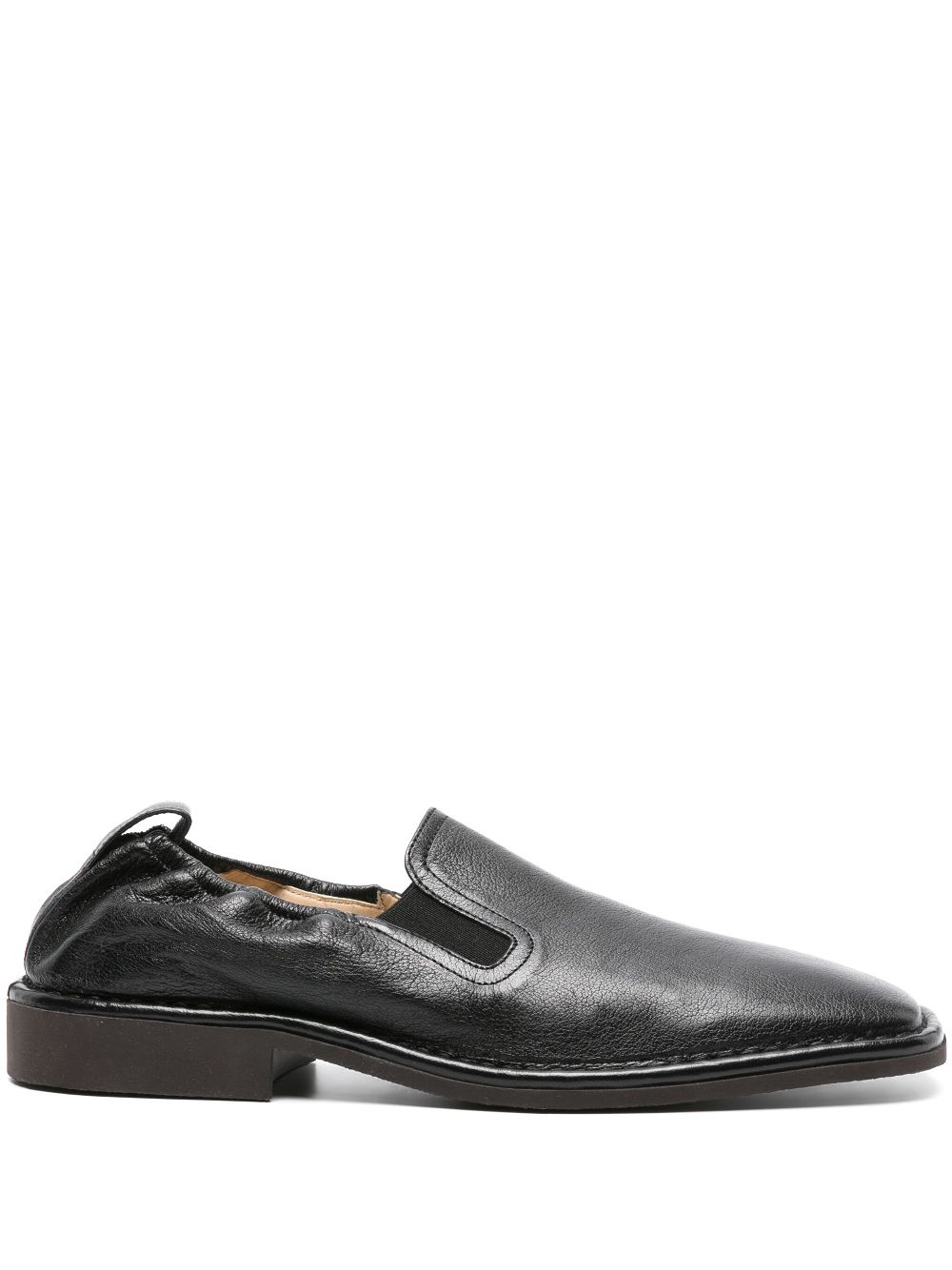 LEMAIRE Leather slip-on Loafers Black Maison-Kitsune Men Loafers