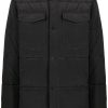 Men Down Jackets Maison-Kitsune Maharishi Collarless Padded Jacket Black