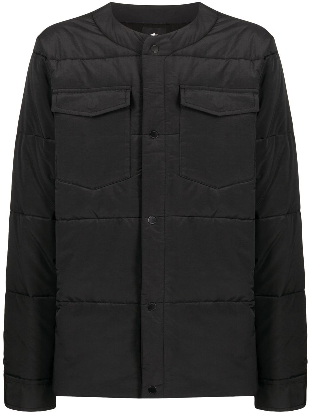 Men Down Jackets Maison-Kitsune Maharishi Collarless Padded Jacket Black