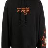 Maison-Kitsune Maharishi Abundance Dragon Organic Cotton Hoodie Black Men Hoodies