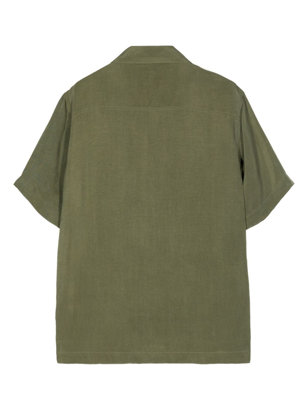Maharishi tiger-embroidered short-sleeve Shirt Green Men Shirts Maison-Kitsune
