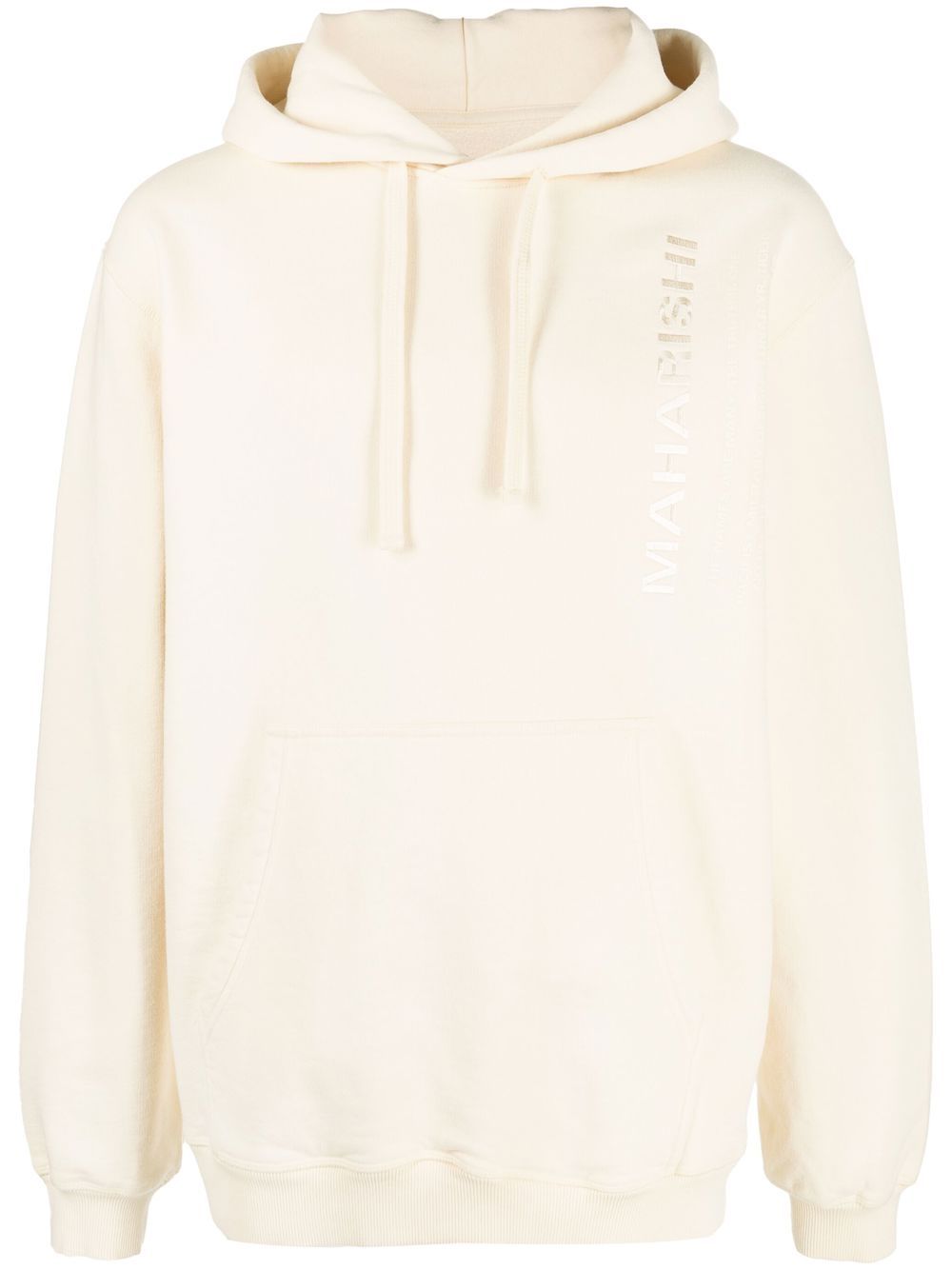 Maison-Kitsune Hoodies Men Maharishi logo-embroidered Hoodie Neutrals