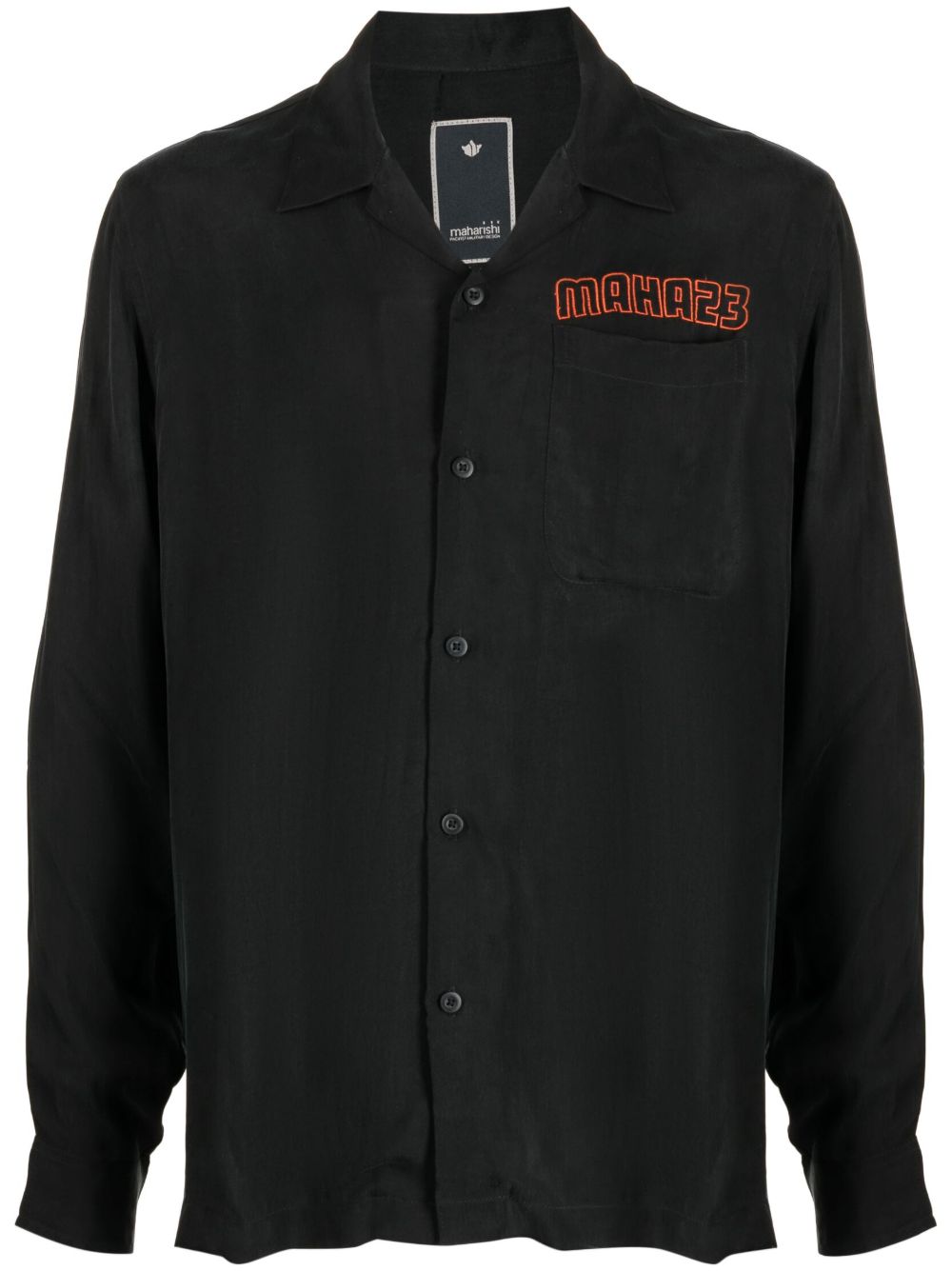 Maison-Kitsune Maharishi Year Of The Rabbit-embroidered Shirt Black Men Shirts