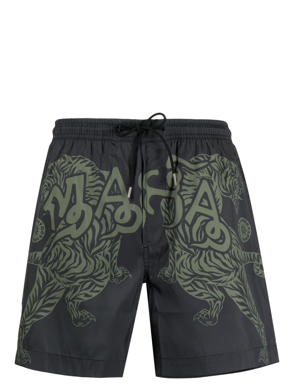 Maison-Kitsune Swim & Board Shorts Men Maharishi Maharishi Muay Thai Swim Shorts Black