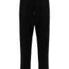 Maison-Kitsune Maharishi Tibetan Sanskrit organic-cotton Trousers Black Men Sweatpants