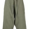 Maharishi straight-leg Drawstring Shorts Green Men Bermuda Shorts Maison-Kitsune