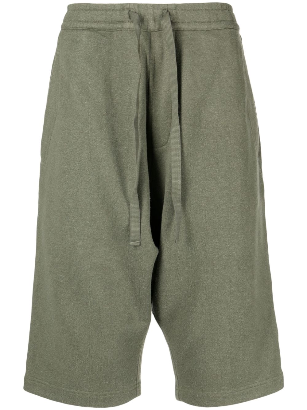 Maharishi straight-leg Drawstring Shorts Green Men Bermuda Shorts Maison-Kitsune