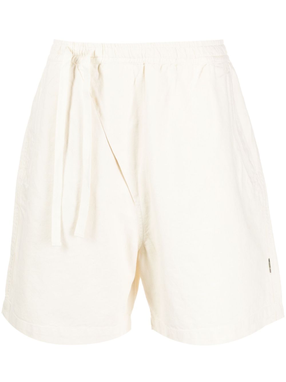 Maharishi Off centre-drawstring Bermuda Shorts Neutrals Men Bermuda Shorts Maison-Kitsune