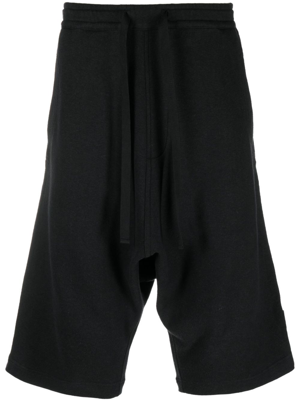 Maharishi Organic hemp-organic Cotton drop-crotch Shorts Black Men Drop-Crotch Shorts Maison-Kitsune