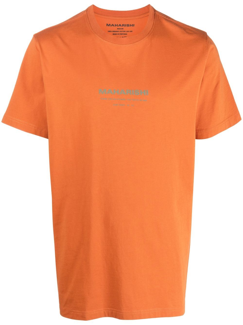 Maharishi 1007 Ying Yang Rabbit T-shirt Orange Maison-Kitsune Men T-Shirts
