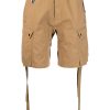 Maharishi strap-detail Cargo Shorts Neutrals Maison-Kitsune Men Cargo Shorts