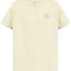 Maison-Kitsune T-Shirts Men Maison Kitsuné Bold Fox Head Patch T-shirt Neutrals