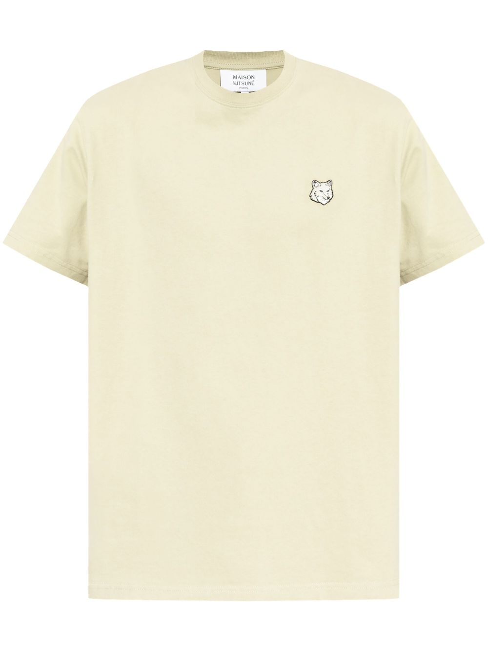 Maison-Kitsune T-Shirts Men Maison Kitsuné Bold Fox Head Patch T-shirt Neutrals