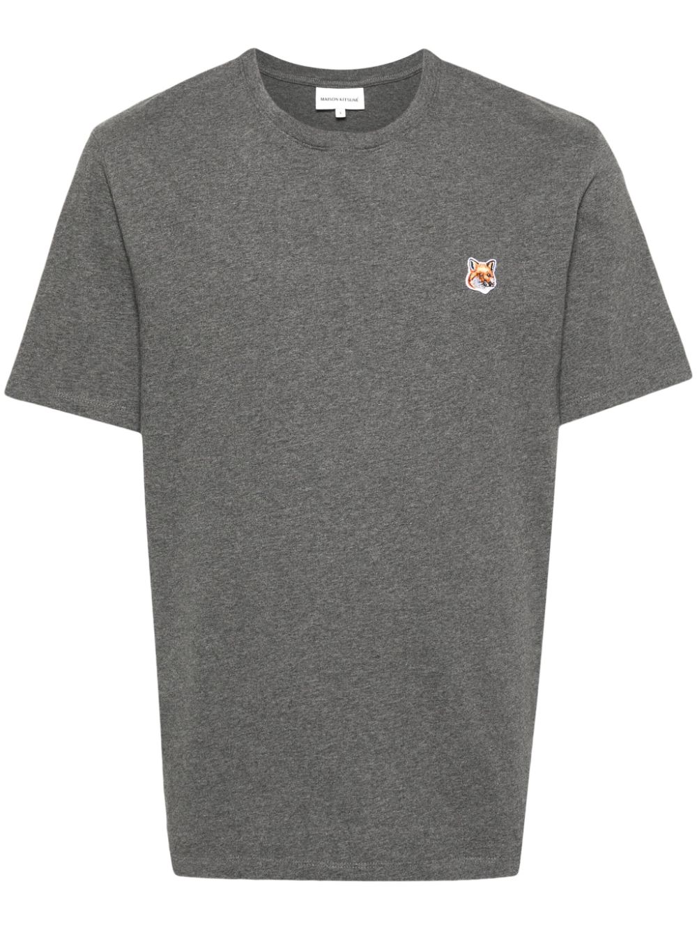 Maison Kitsuné Bold Fox Head Cotton T-shirt Grey Maison-Kitsune Men T-Shirts