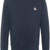 Maison Kitsuné fox-motif Sweatshirt Blue Men Sweatshirts Maison-Kitsune