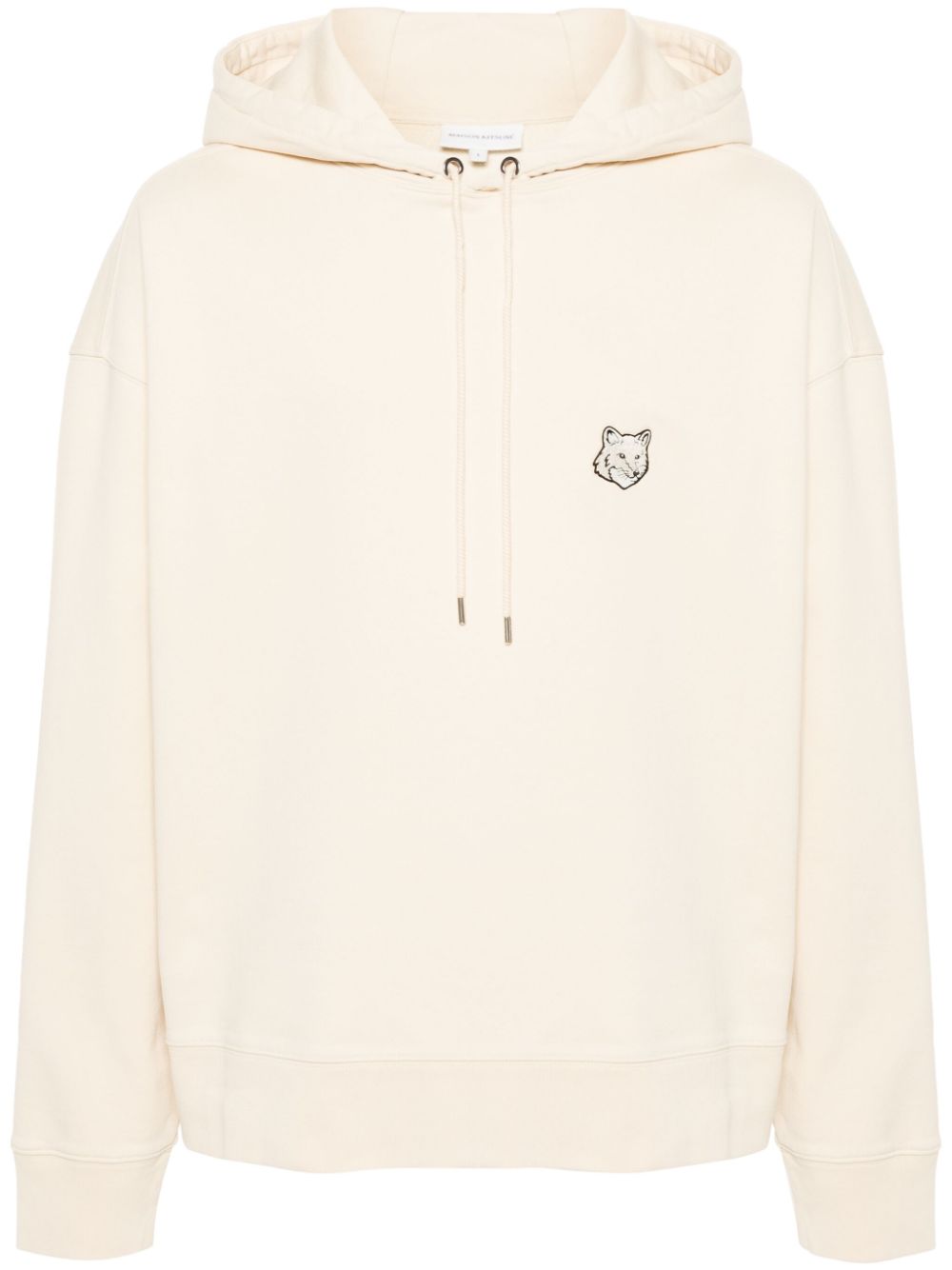 Maison-Kitsune Hoodies Men Maison Kitsuné Bold Fox Head Cotton Hoodie Neutrals