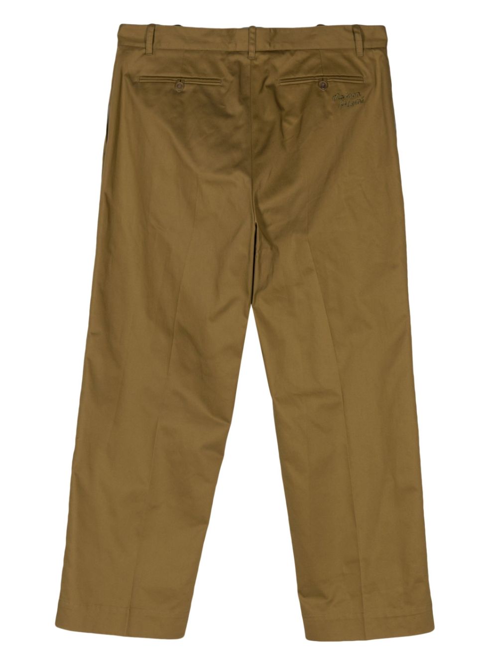 Men Chinos Maison-Kitsune Maison Kitsuné mid-rise straight-leg Chinos Green