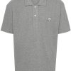 Maison-Kitsune Maison Kitsuné Fox-motif Polo Shirt Grey Men Polo Shirts