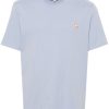 Maison Kitsuné Chillax Fox Cotton T-shirt Blue Men T-Shirts Maison-Kitsune