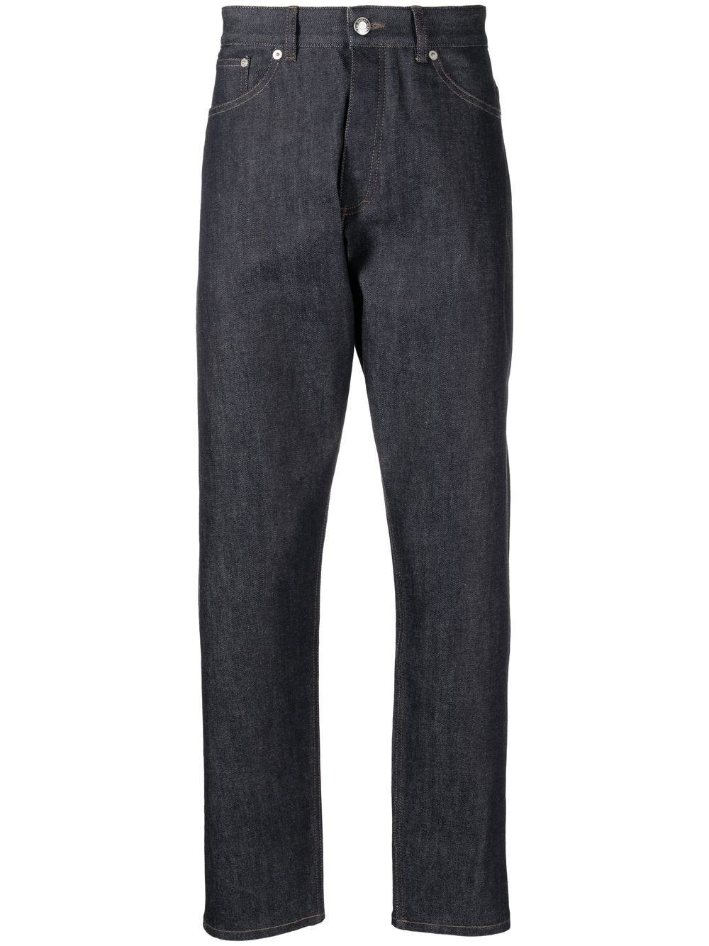 Maison-Kitsune Maison Kitsuné Straight Leg Jeans Blue Men Regular & Straight-Leg Jeans