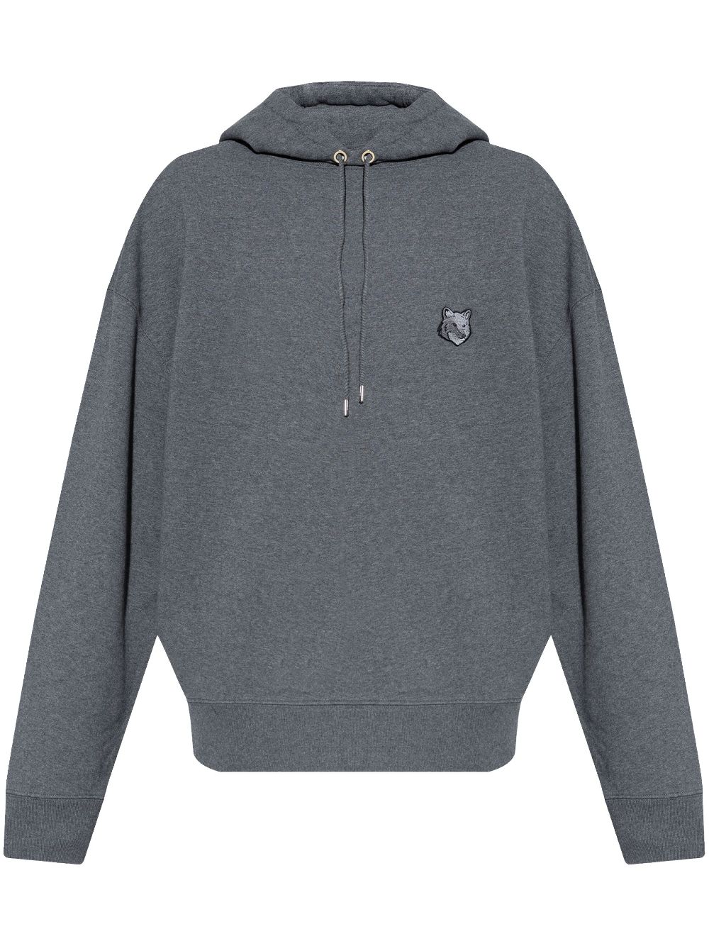 Maison Kitsuné Bold Fox Head Patch Oversize Hoodie Grey Men Hoodies Maison-Kitsune