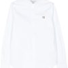 Maison Kitsuné Fox Head-embroidered Shirt White Maison-Kitsune Men Shirts