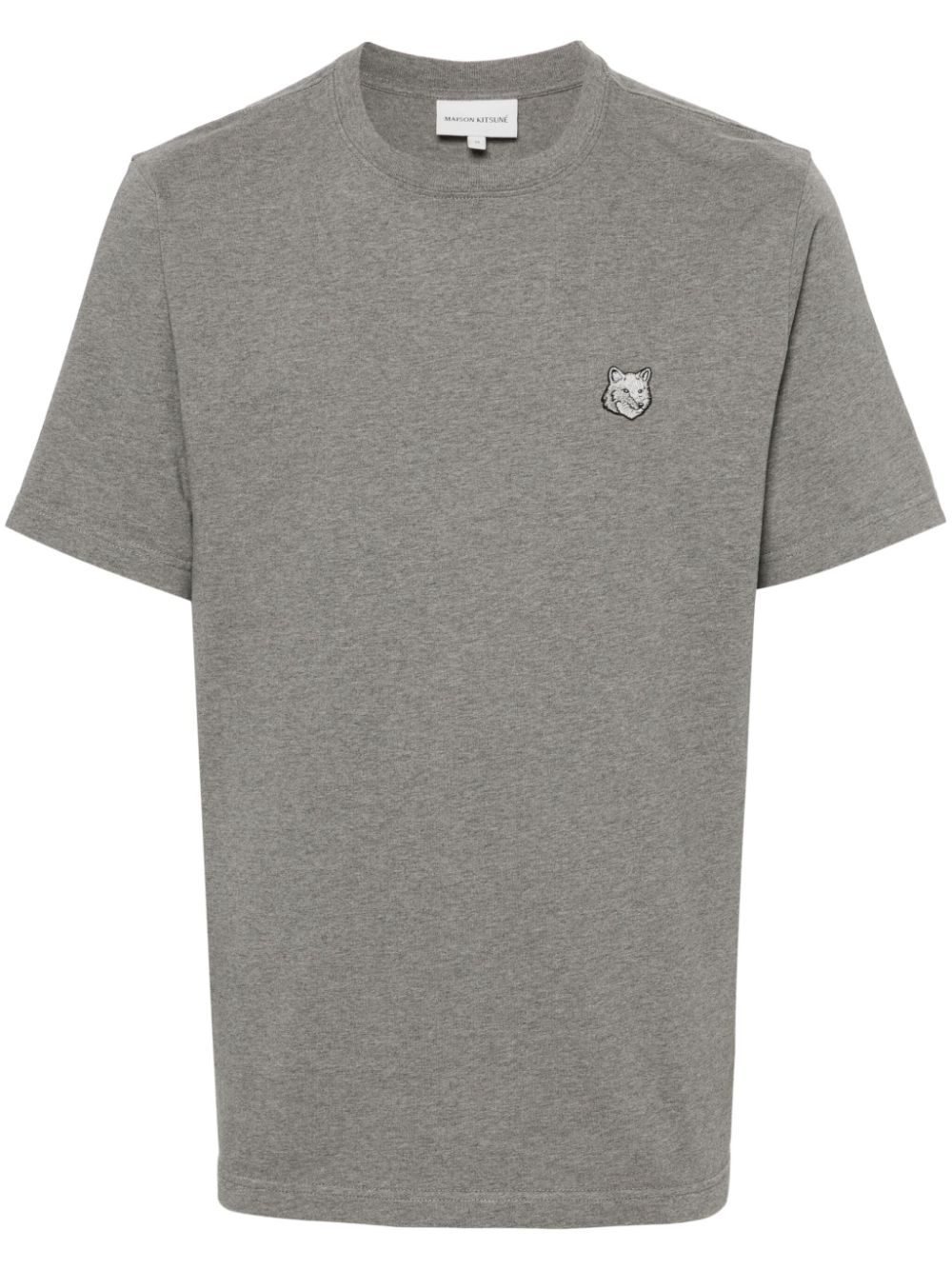 Maison Kitsuné Chillax Fox Cotton T-shirt Grey Men T-Shirts Maison-Kitsune