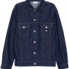 Maison-Kitsune Maison Kitsuné Trucker Jacket Blue Men Denim Jackets
