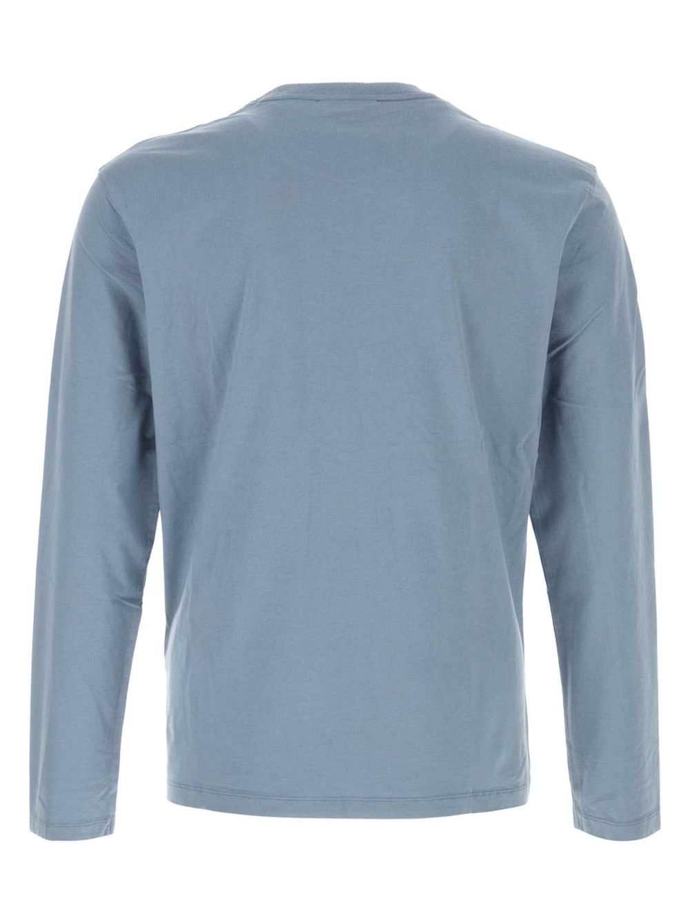 Maison Kitsuné logo-appliqué Cotton t-shirt Blue Men T-Shirts Maison-Kitsune