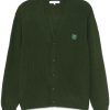 Maison Kitsuné Fox-patch Cardigan Green Maison-Kitsune Men Cardigans
