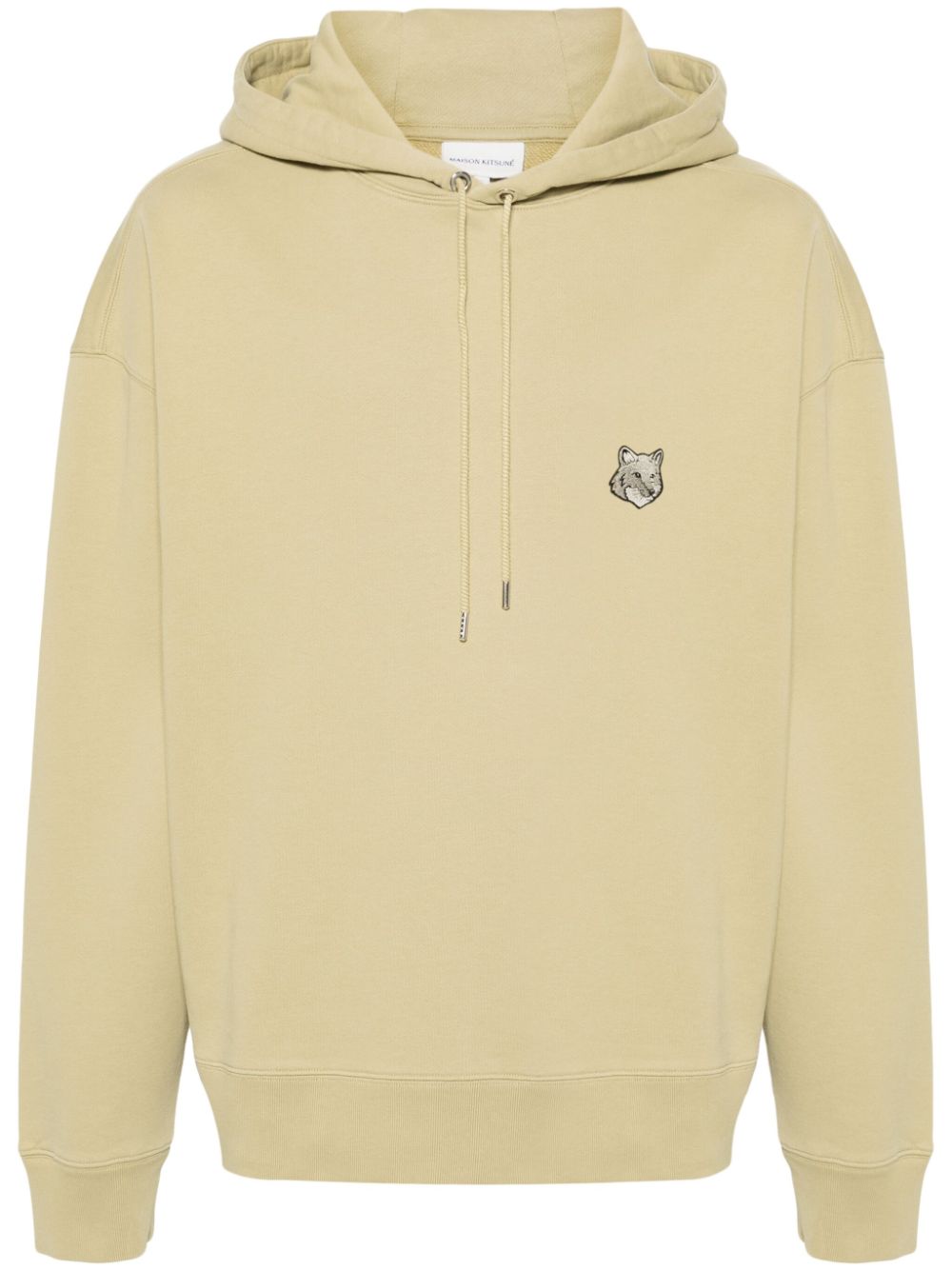 Men Hoodies Maison-Kitsune Maison Kitsuné Bold Fox Head-patch Hoodie Neutrals