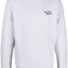 Maison-Kitsune Sweatshirts Men Maison Kitsuné logo-embroidered mélange-effect Sweatshirt Grey